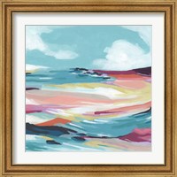 Framed 'Chromatic Coast II' border=