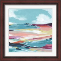 Framed 'Chromatic Coast II' border=