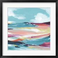 Framed 'Chromatic Coast II' border=