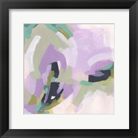 Framed 'Lavender Swirl IV' border=