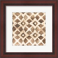 Framed 'Umber Tile III' border=