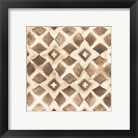 Framed 'Umber Tile III' border=