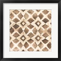 Framed 'Umber Tile III' border=