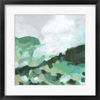 Framed 'Aqua Valley I' border=