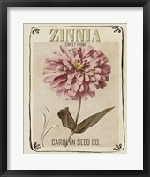 Framed 'Vintage Seed Packets II' border=