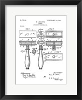 Bath Time Patents III Framed Print