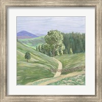 Framed 'Hill Lines I' border=