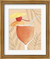 Framed 'Tropical Cocktail I' border=