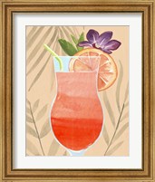 Framed 'Tropical Cocktail III' border=