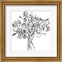 Framed 'Bouquet a Day II' border=