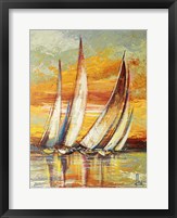 Framed Regata al Tramonto I