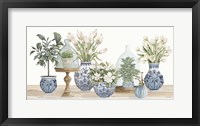 Framed Chinoiserie Floral Set