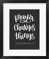 Framed Bathroom Prayer Changes Things I