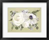 Anemone in Sage II Framed Print