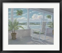 Framed 'Coastal Porch I' border=