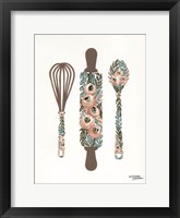 Framed Floral Baking Tools