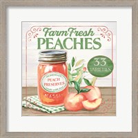 Framed Farm Fresh Peaches