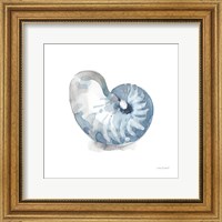 Framed 'Blue Escape Coastal 05' border=