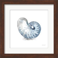 Framed 'Blue Escape Coastal 05' border=