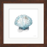 Framed 'Blue Escape Coastal 06' border=