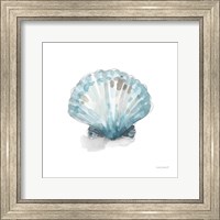 Framed 'Blue Escape Coastal 06' border=