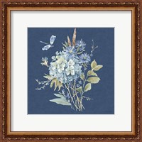 Framed 'Bohemian Blue 04B' border=