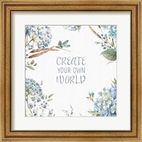 Framed 'Bohemian Blue 13A' border=