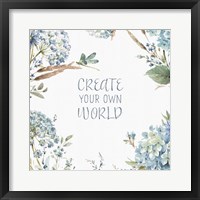 Bohemian Blue 13A Framed Print