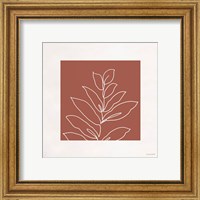 Framed 'Just Leaves 06' border=