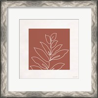 Framed 'Just Leaves 06' border=