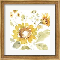 Framed 'Sunflowers Forever 04' border=