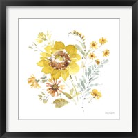 Framed 'Sunflowers Forever 08' border=