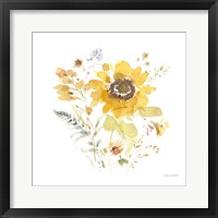 Framed 'Sunflowers Forever 09' border=