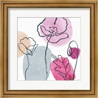 Framed 'Think Pink 02A' border=