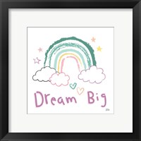 Framed 'Rainbow Dream VII' border=