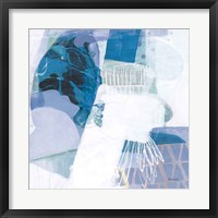 Abstract Layers III Blue Framed Print