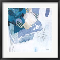 Abstract Layers II Blue Framed Print