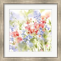 Framed 'Spring Meadow II' border=