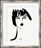 Framed 'Brush Portrait VIII' border=