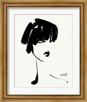 Framed 'Brush Portrait III' border=