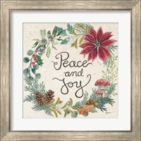 Framed 'Christmas Chalk IV Light' border=