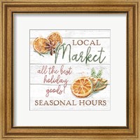 Framed 'Seasonal Market VII' border=