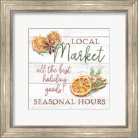 Framed 'Seasonal Market VII' border=