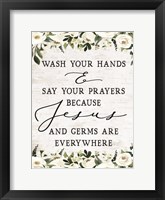 Framed Wash Your Hands