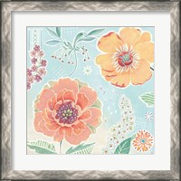 Framed 'Happy Meadow II' border=