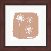 Framed 'Nature by the Lake Flowers III Neutral' border=