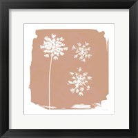 Framed 'Nature by the Lake Flowers III Neutral' border=