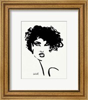 Framed 'Brush Portrait XI' border=