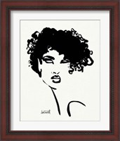 Framed 'Brush Portrait XI' border=