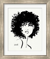 Framed 'Brush Portrait X' border=